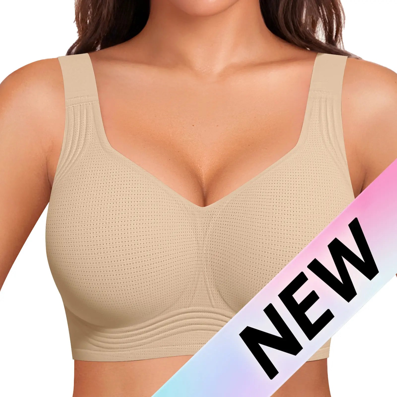 Experience Unmatched Comfort with OEAK Women's Wirefree Padded Everyday Bra - Full Coverage & Stylish!