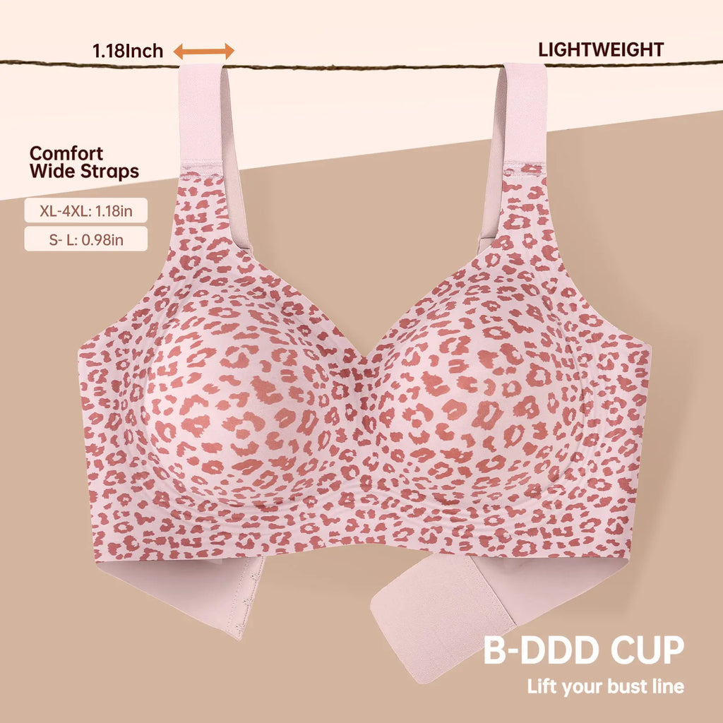 Experience Unmatched Comfort with OEAK Women's Wirefree Padded Everyday Bra - Full Coverage & Stylish!