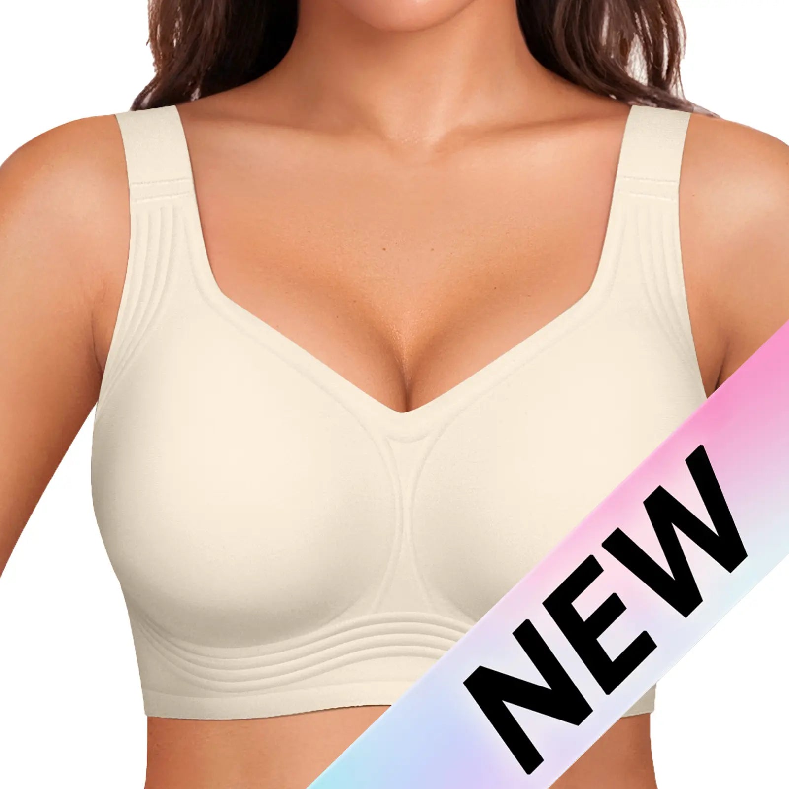 Experience Unmatched Comfort with OEAK Women's Wirefree Padded Everyday Bra - Full Coverage & Stylish!