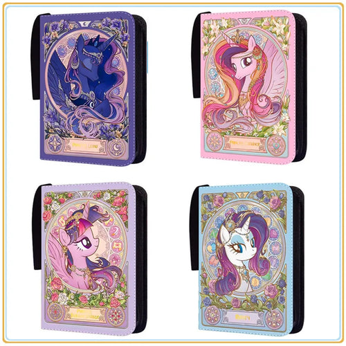 400Pcs/900Pcs My Little Pony Card Album Book Folder 4/9 Card Slots Collections Zipper Double Pocket Zipper Card Binder Holder