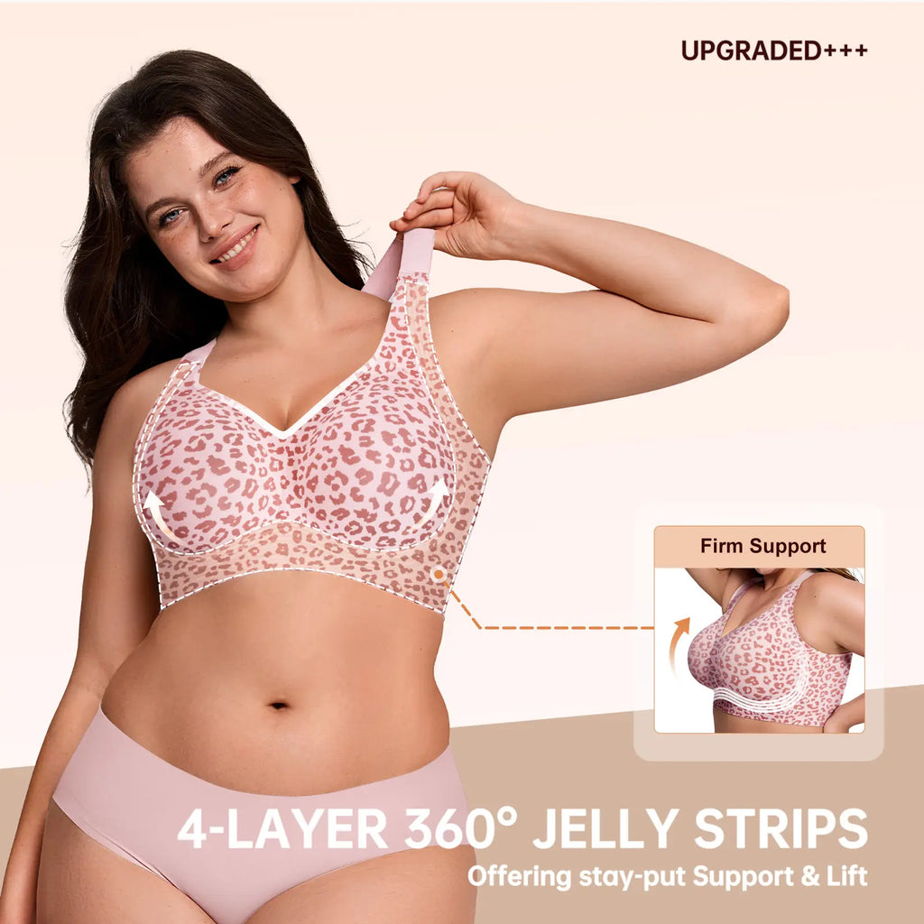 Experience Unmatched Comfort with OEAK Women's Wirefree Padded Everyday Bra - Full Coverage & Stylish!