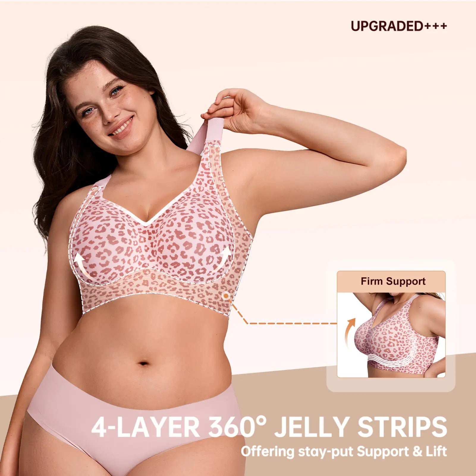 Experience Unmatched Comfort with OEAK Women's Wirefree Padded Everyday Bra - Full Coverage & Stylish!