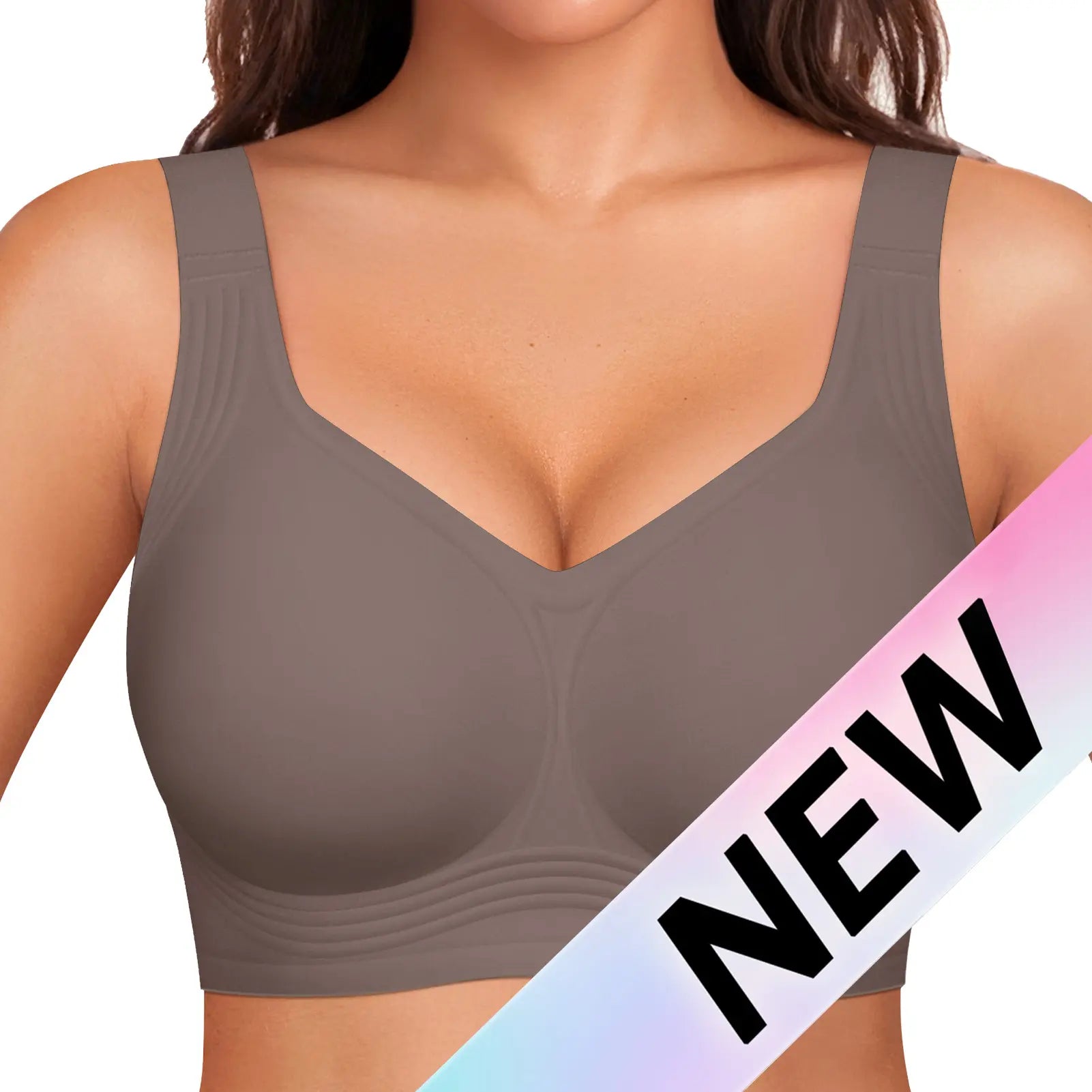 Experience Unmatched Comfort with OEAK Women's Wirefree Padded Everyday Bra - Full Coverage & Stylish!