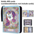400Pcs/900Pcs My Little Pony Card Album Book Folder 4/9 Card Slots Collections Zipper Double Pocket Zipper Card Binder Holder