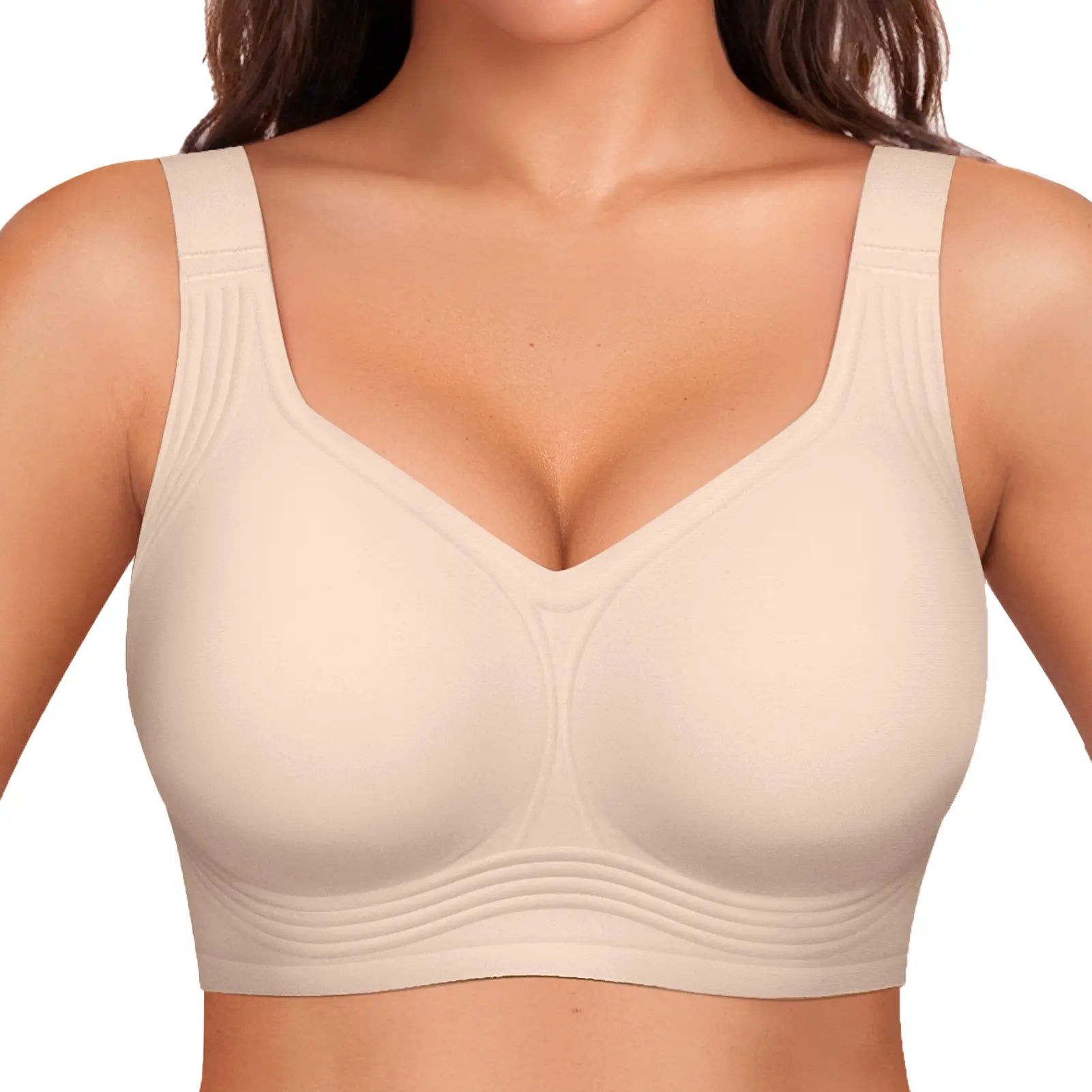 Experience Unmatched Comfort with OEAK Women's Wirefree Padded Everyday Bra - Full Coverage & Stylish!