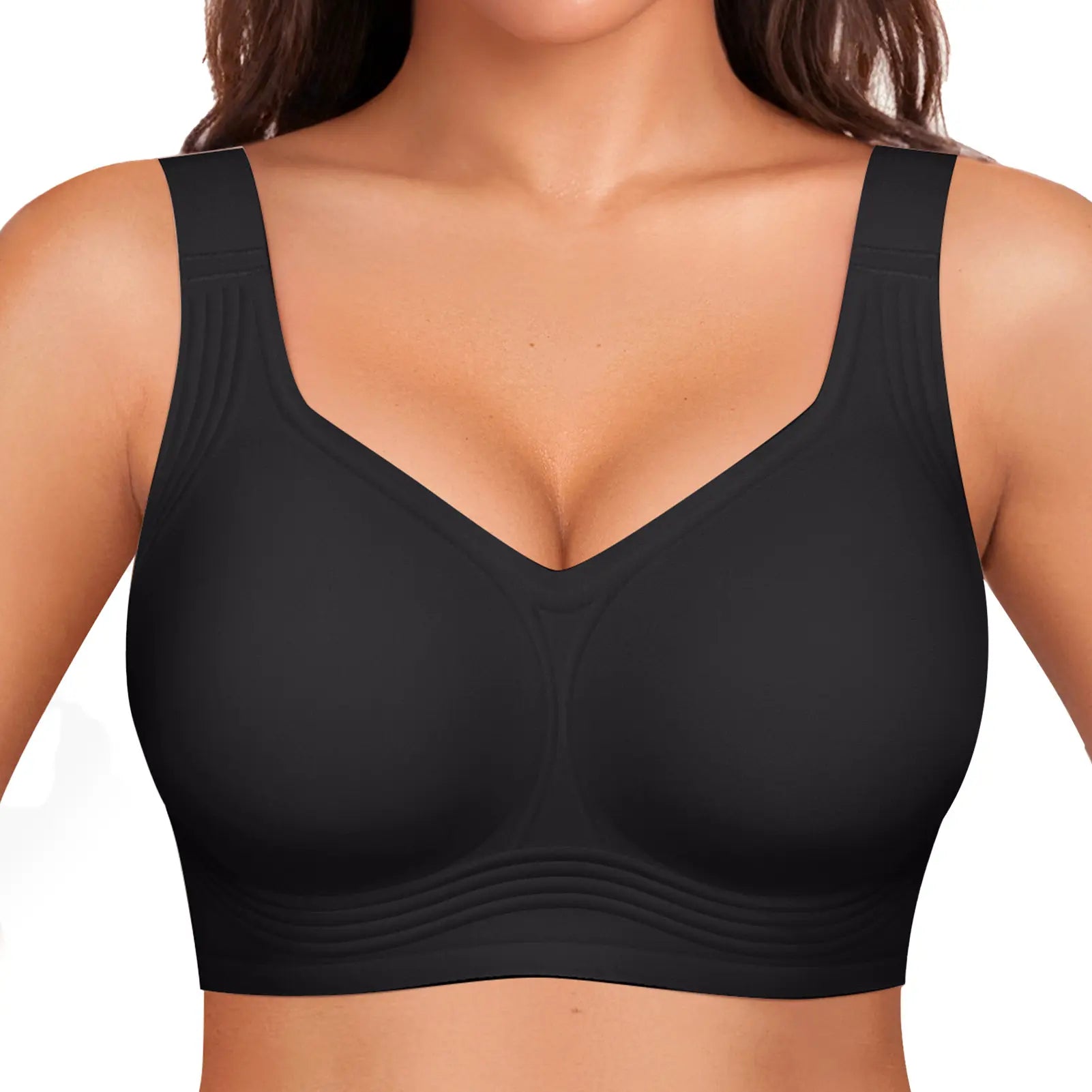 Experience Unmatched Comfort with OEAK Women's Wirefree Padded Everyday Bra - Full Coverage & Stylish!