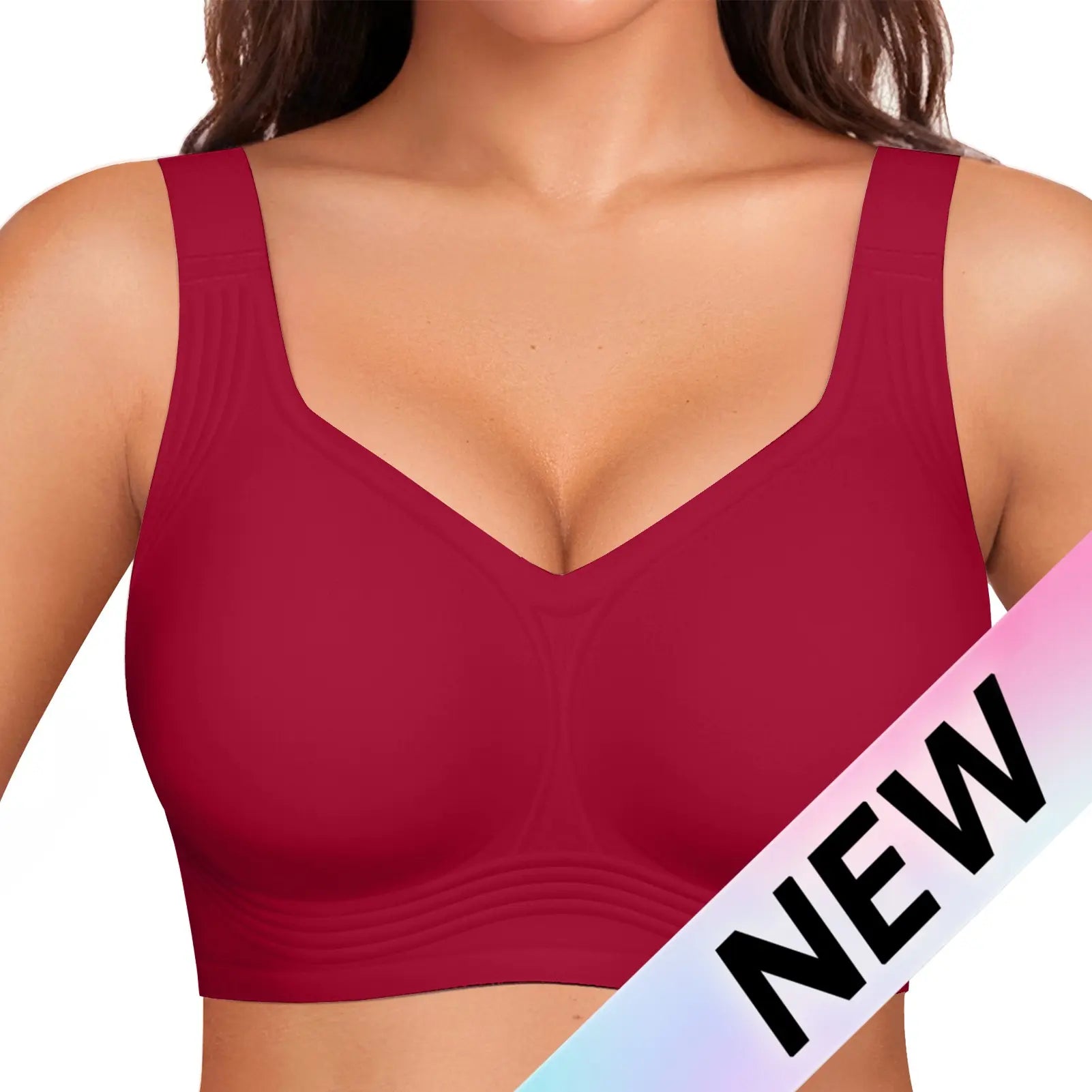 Experience Unmatched Comfort with OEAK Women's Wirefree Padded Everyday Bra - Full Coverage & Stylish!