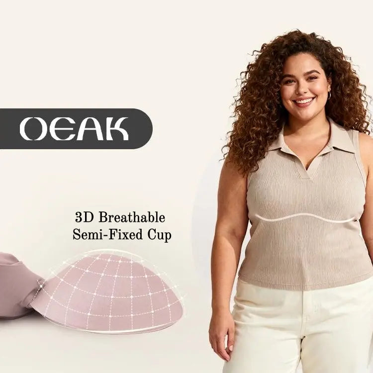 Experience Unmatched Comfort with OEAK Women's Wirefree Padded Everyday Bra - Full Coverage & Stylish!